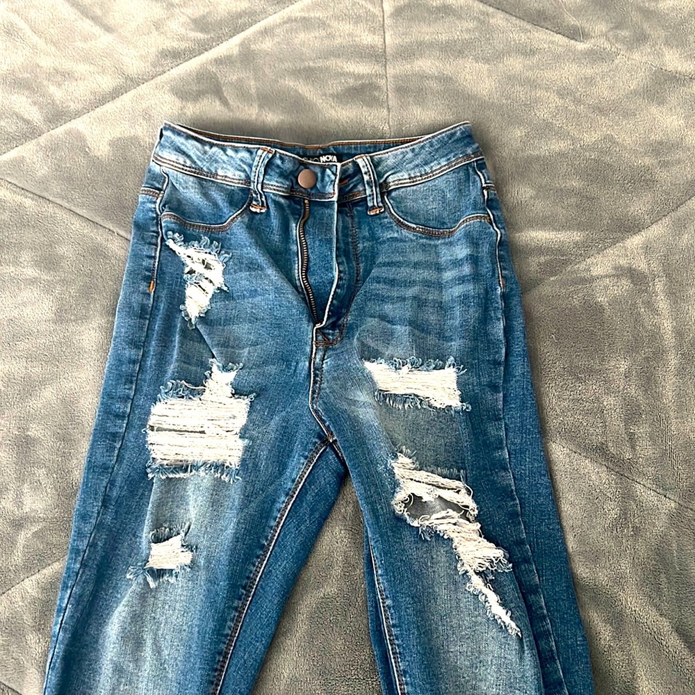 Used jeans medium wash fashion nova